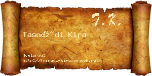 Tasnádi Kira névjegykártya